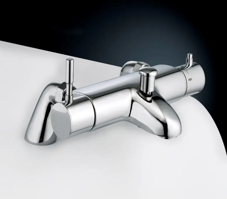 A thermostatic bath and shower mixer control