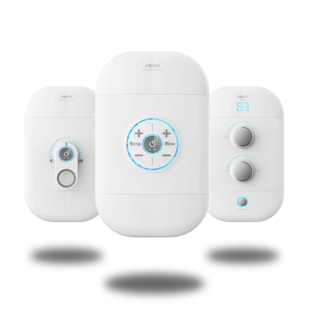 Three styles of digital shower control